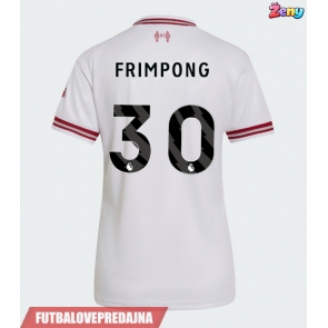 Lacne Ženy Futbalové dres Liverpool Jeremie Frimpong #30 2026-27 Krátky Rukáv - Preč